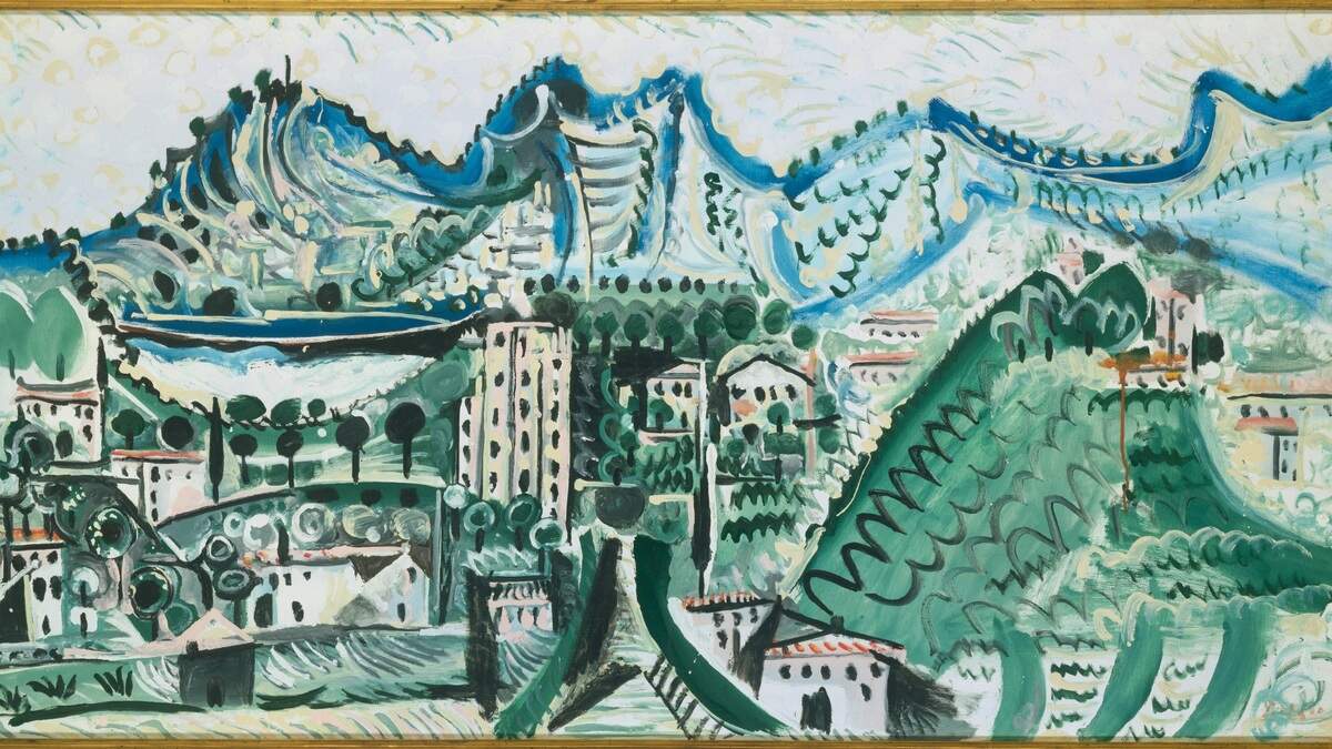 List of 13 paintings part of 'Landscape Picasso' exhibition